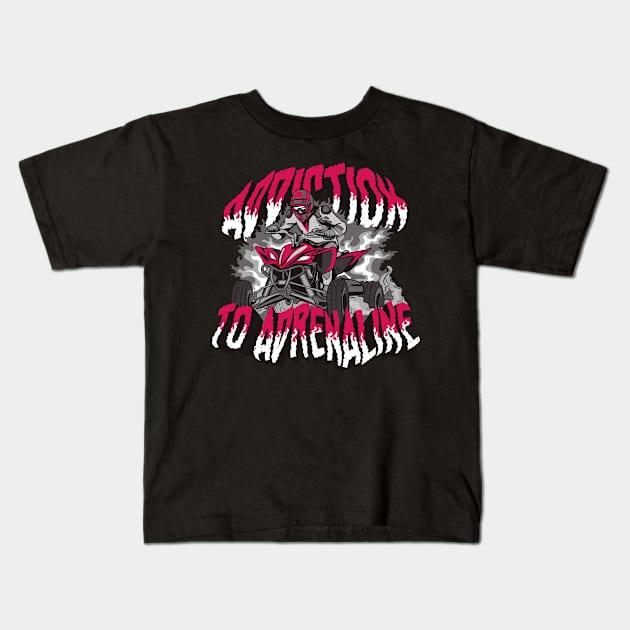 Adrenaline Junkie Kids T-Shirt by Life2LiveDesign